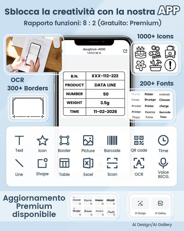 Thumbnail 6 de Phomemo M110 stampante etichette 🖨