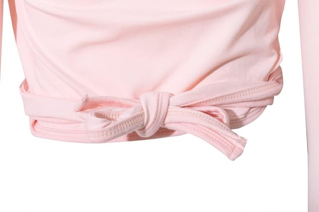 Detalle de Tancefair maglioncino da balletto crossover in cotone con cravatta incrociata per bambine e donne