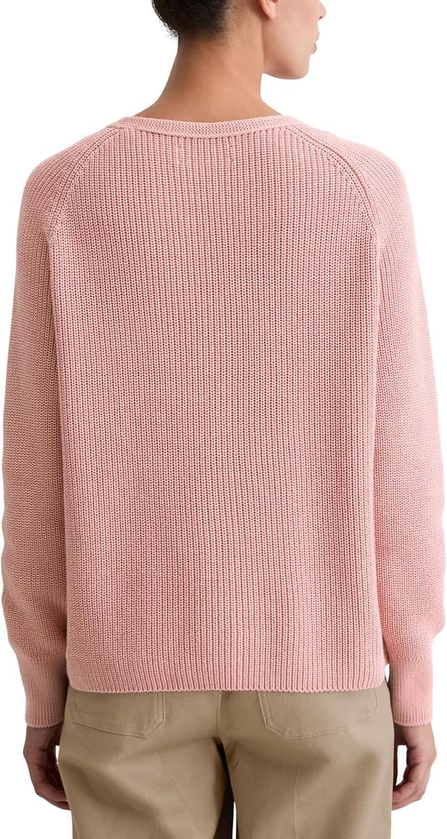 Detalle de Marc O’Polo Damen Strickpullover aus Bio-Baumwolle (Loose Fit)