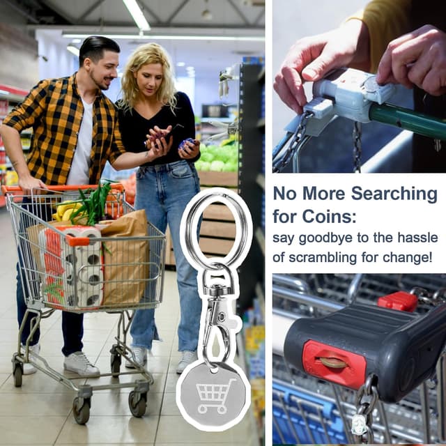 Detalle de HEIZHU trolley token keyring 3 pack £1