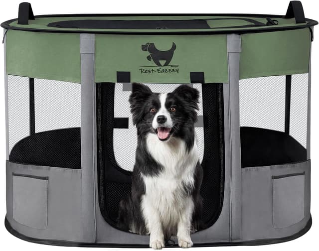 Imagen de Rest-Eazzzy Dog Playpen M, Foldable Portable Playpen for Dogs en OfertitasTOP