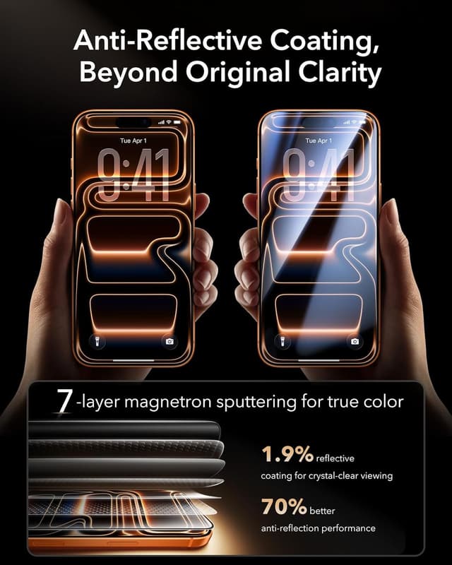 Thumbnail 5 de ESR Accessory Glass 3 Pack for iPhone 17 Pro Max