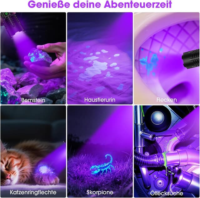 Thumbnail 5 de Karrong 395nm UV Taschenlampe 4500mAh