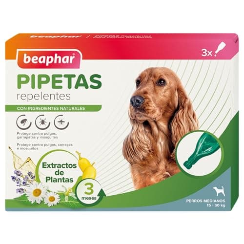 Detalle de Beaphar Pipetas repelentes para perros medianos 2 ml