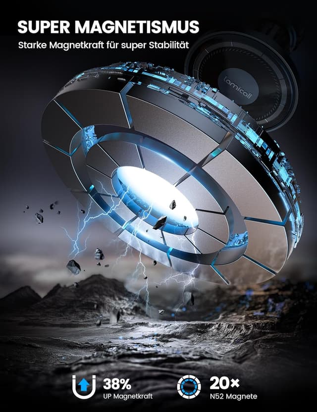 Thumbnail 1 de Lamicall MagSafe KFZ-Halterung 360° 📱