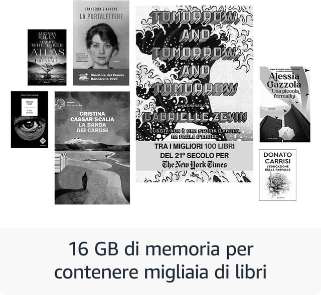 Detalle 2 de Amazon Kindle (ultimo modello) con 16 GB e illuminazione frontale regolabile, nero