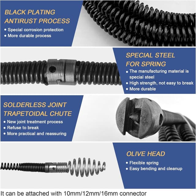 Detalle 2 de Rohrreinigungsspirale 12 mm, 5 m Spirale