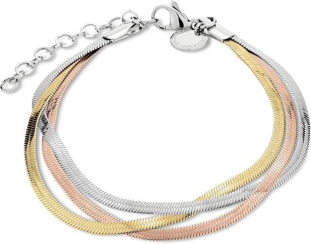 Detalle de LIEBESKIND BERLIN Sleekchain Damen-Armband aus Edelstahl – größenverstellbar (21,5 cm) mit Karabinerverschluss