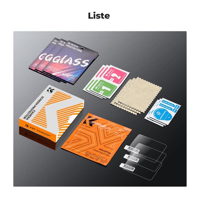 Thumbnail 3 de K&F CONCEPT Film protection écran 3 pièces 0,3mm