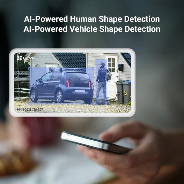 Detalle de EZVIZ 2-Pack 2K Battery Security Camera 4MP