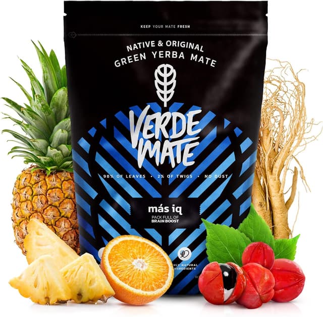 Detalle de Yerba Maté Verde Mate Green Mas IQ 500g