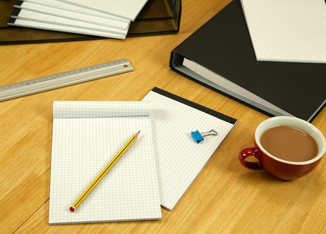 Detalle de Landré Notizblock ohne Deckblatt A5 kariert (50 Blatt, 70 g/m²) – 10er Pack