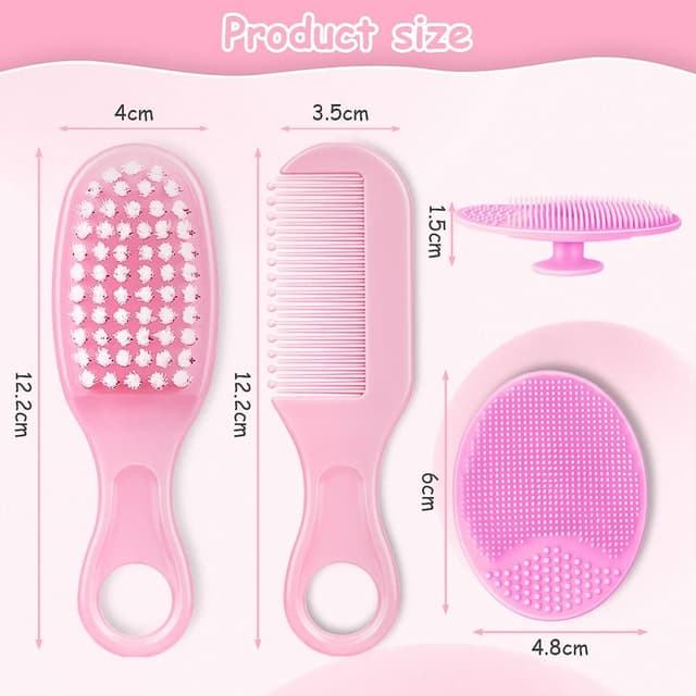 Detalle 2 de Aolso Baby Hair Brush 3PCS set