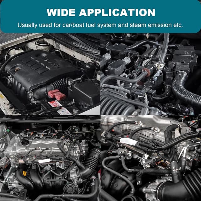 Detalle 2 de 1/4 Inch (6mm) ID Fuel Line Hose — 25 FT 300PSI NBR Rubber Push Lock for Automotive