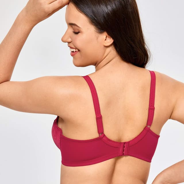 Detalle de DELIMIRA Femme Soutien-gorge grande taille minimiseur non rembourré à armatures et dentelle