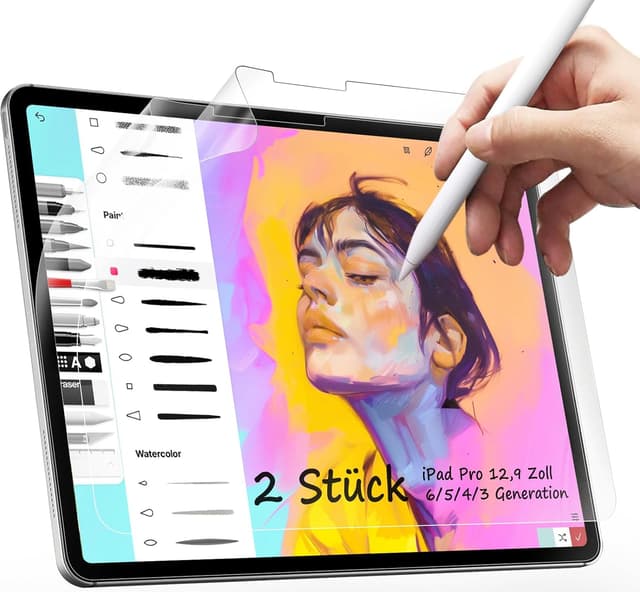Detalle de Mamol Papier-Displayschutzfolie iPad Pro 12,9" 2022 & 2021
