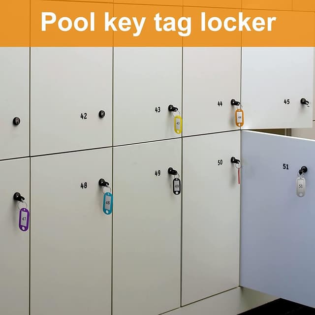 Detalle 2 de Key Tags with Labels 100PCS Key Fobs with Labels, Key Rings & Multi Coloured Tags