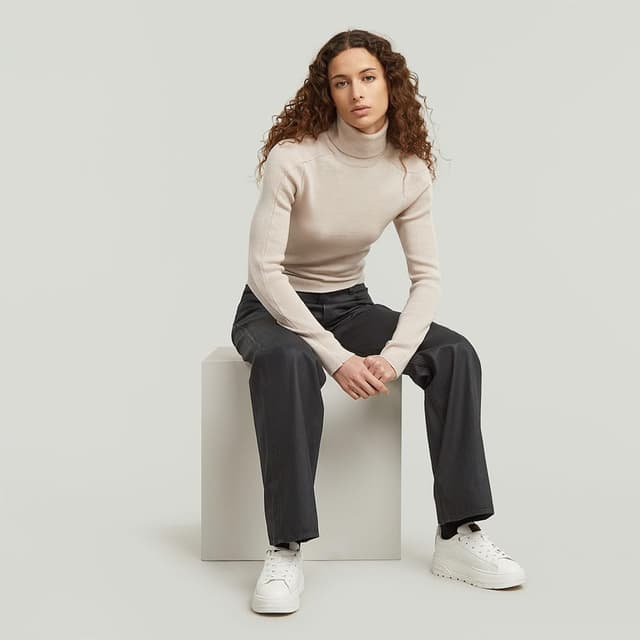 Detalle 2 de G-Star Damen Judee Loose Low Waist Jeans mit Schlitz & Reißverschluss – 5 Taschen