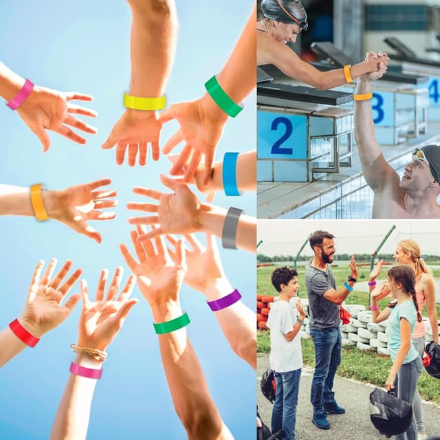 Detalle 2 de WIURGOHA event wristbands, 1600 pack