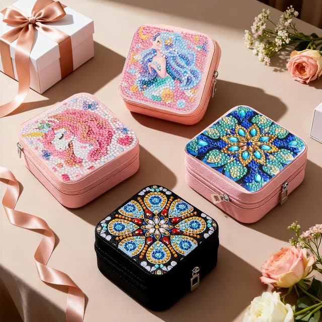 Thumbnail 3 de CharySim Diamond Painting Schmuckkästchen Set