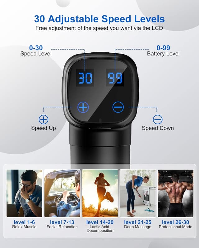 Thumbnail 2 de Massage Gun Deep Tissue 30-speed handheld massager