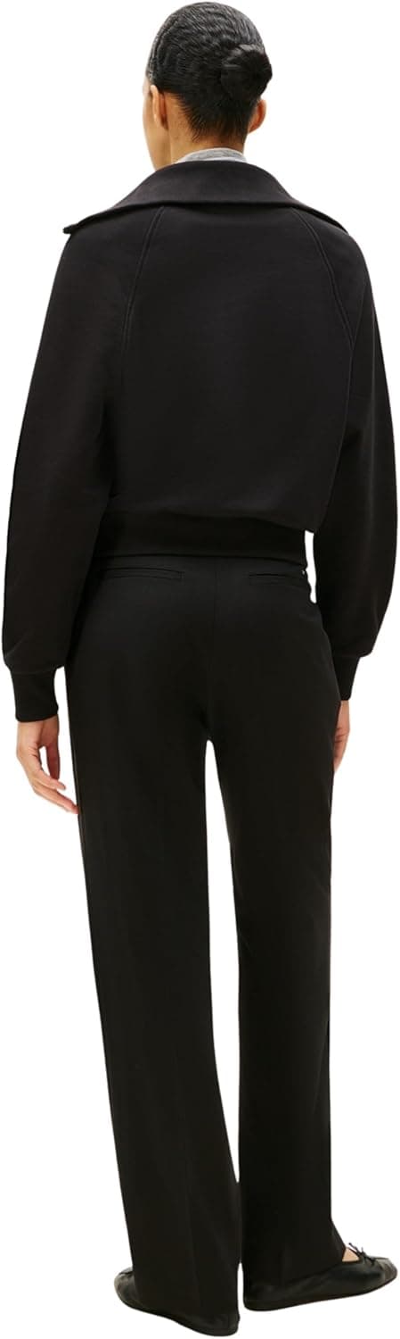 Detalle de Tommy Hilfiger Women’s Classic Script Fleece Half Zip Sweatshirt