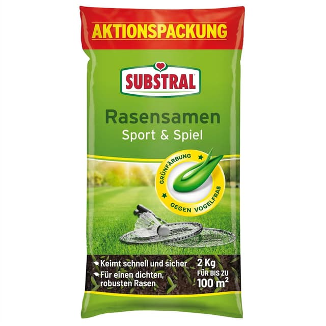 Detalle de Substral Rasensamen Sport und Spiel 2 kg