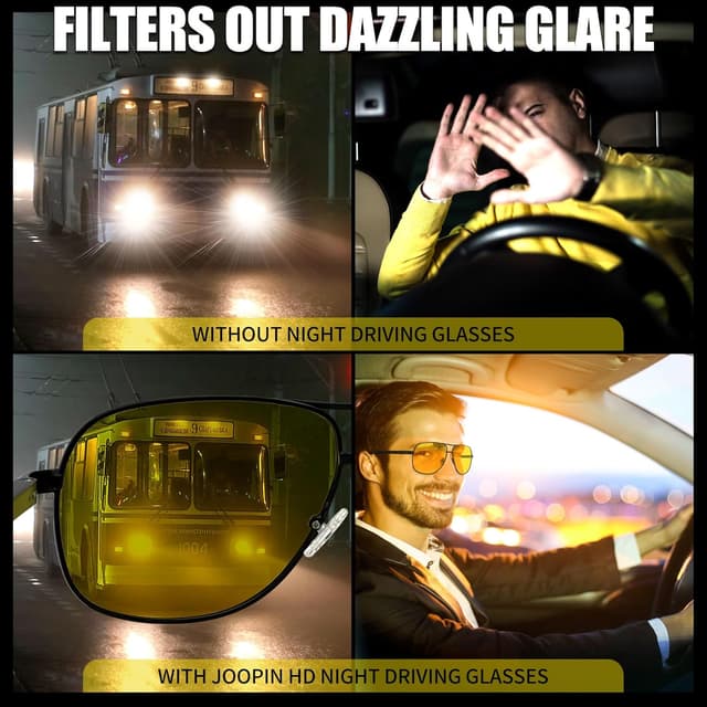 Thumbnail 1 de Joopin Occhiali da Sole Polarizzati Pilota Retrò