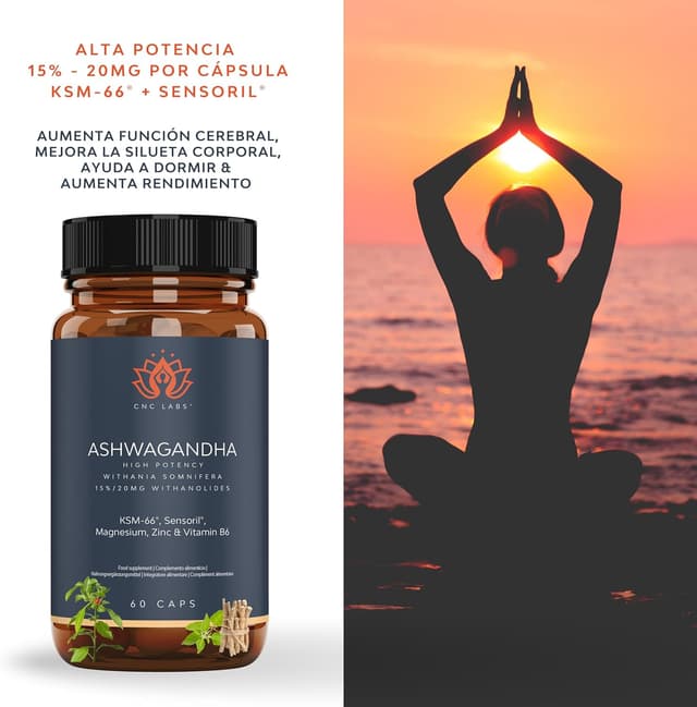 Thumbnail 1 de Ashwagandha KSM-66 con Sensoril 2 meses