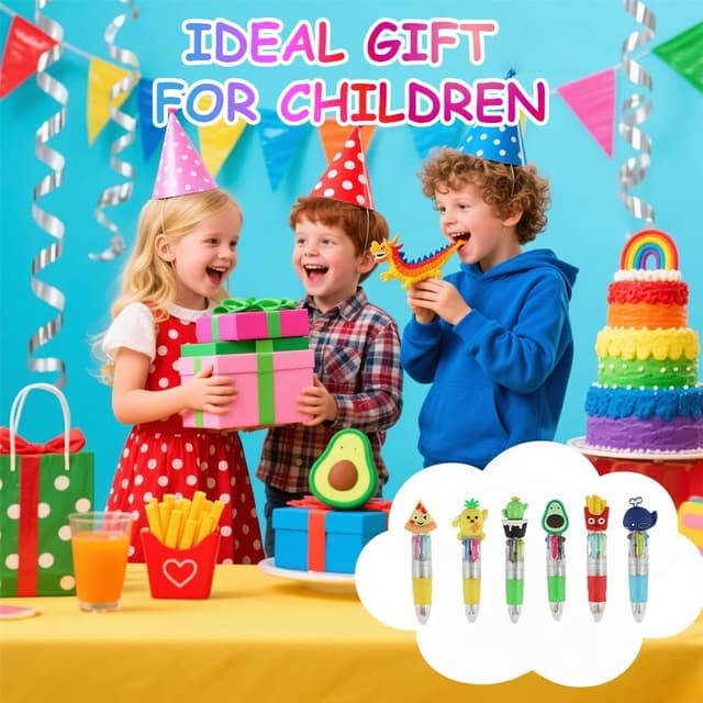 Thumbnail 3 de AOOSU Stylos à bille kawaii 26 pièces