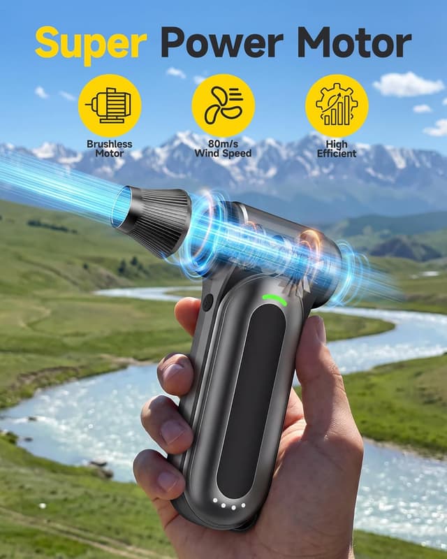 Thumbnail 1 de ZARIMI Electric Compressed Air Duster (170,000RPM) Cordless Reusable Air Blower