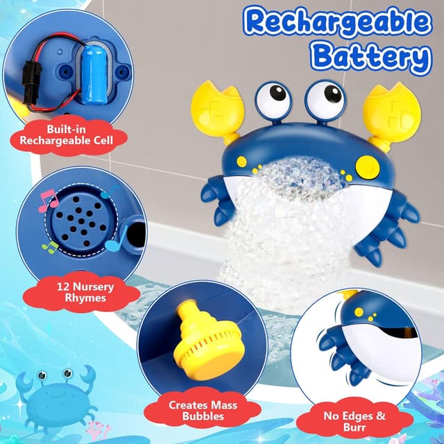 Detalle de JoiTale Baby Bath Bubble Machine 12 songs