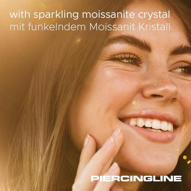 Thumbnail 1 de PIERCINGLINE spirale nasale 14/18k con cristallo