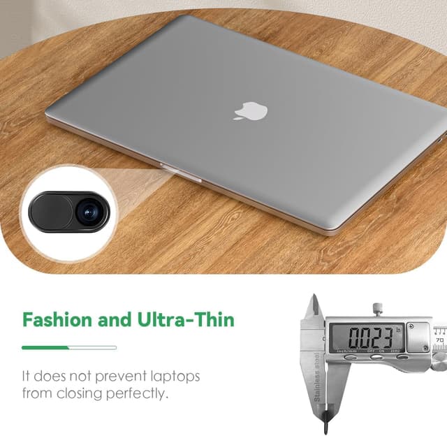 Detalle 1 de CloudValley Webcam-Abdeckung aus Metall 2 Stück