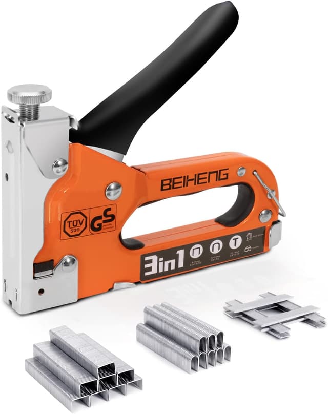 Imagen de BeiHeng 3-in-1 Heavy Duty Staple Gun 1200 staples 🛠 en OfertitasTOP