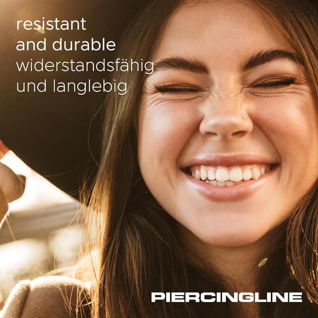 Thumbnail 5 de PIERCINGLINE spirale nasale 14/18k con cristallo