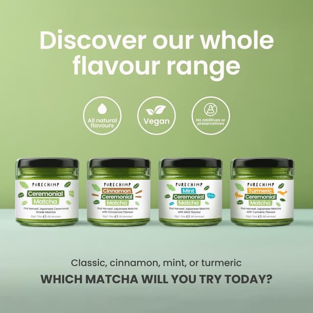 Thumbnail 6 de PureChimp Ceremonial Matcha Powder 50g 🍵