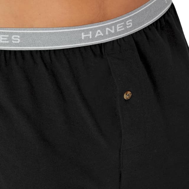 Detalle de Hanes Men’s Underwear Boxers Pack (Cool & Breathable Cotton, Exposed ComfortFlex Waistband)