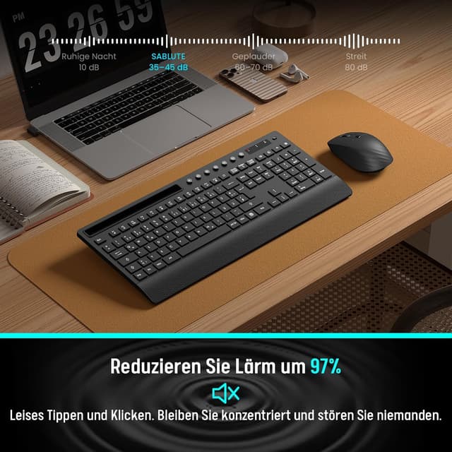 Detalle 2 de Kabelloses Tastatur-Maus-Set 2,4 GHz ⌨