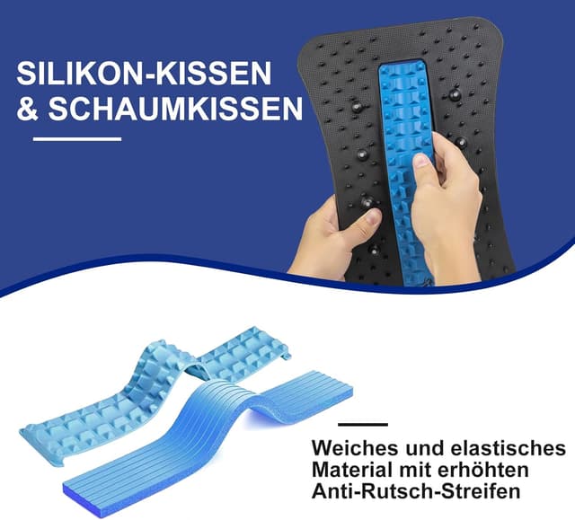 Detalle 1 de Rückenstrecker Rückenmassagegerät 60° verstellbar