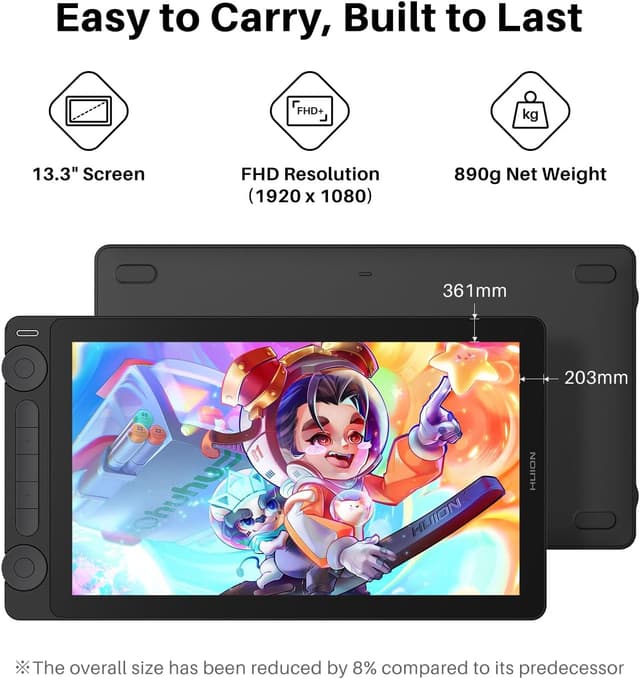 Thumbnail 5 de HUION Kamvas 13 Gen 3 13.3-inch Drawing Tablet