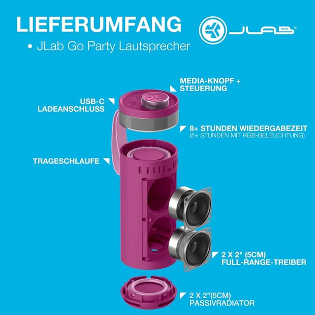 Thumbnail 6 de JLab Go Party Bluetooth Lautsprecher 10W