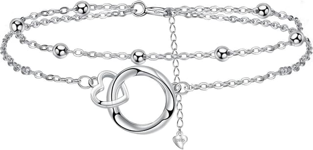 Detalle de Yinsen 925-Silber Damenarmband mit Zirkonia – Geschenkarmband in Geschenkbox für Geburtstag & Weihnachten