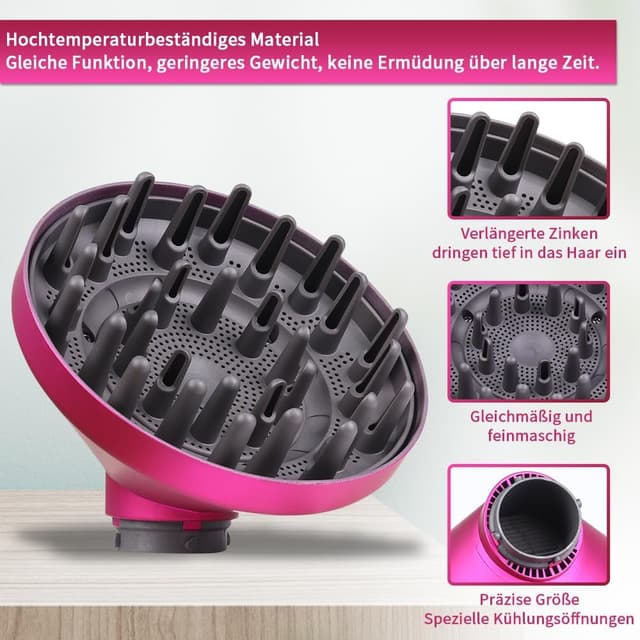 Detalle de Laymi Diffusor für Dyson Airwrap für rosa