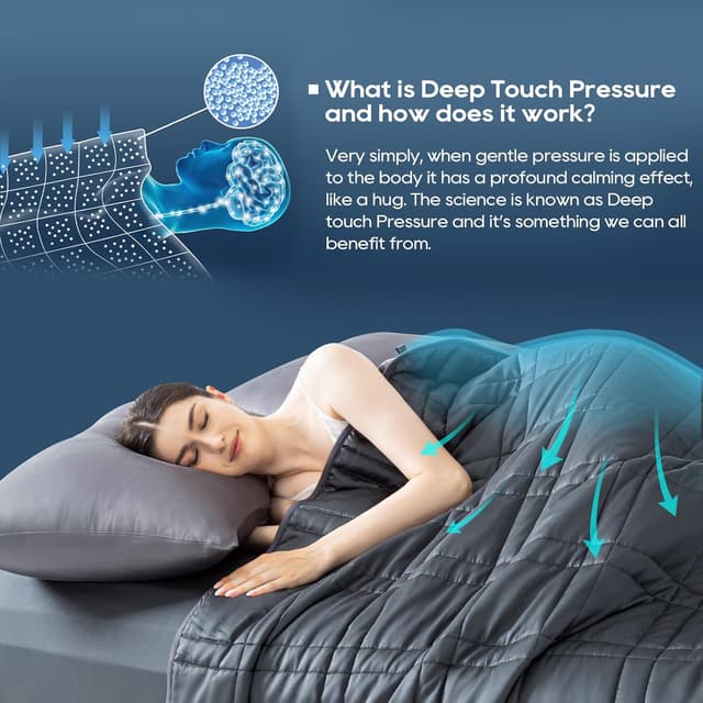 Thumbnail 3 de Weighted Blanket King Size 25 lb cooling reversible blanket