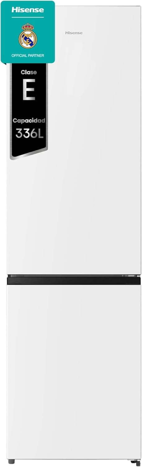 Imagen de Hisense RB440N4BWE - Frigorífico Combi, Eficiente Clase E, Capacidad 336 L con 200 cm Alto, Super Freeze, Botellero, Puerta Reversible, Silencioso 39dB, Color Blanco en OfertitasTOP