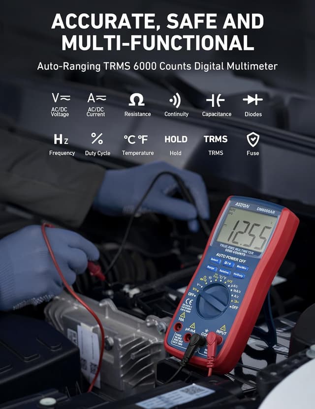 Detalle 2 de AstroAI TRMS 6000 Digital Multimeter 📟