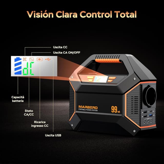 Thumbnail 2 de MARBERO Generatore di Corrente Portatile 99Wh