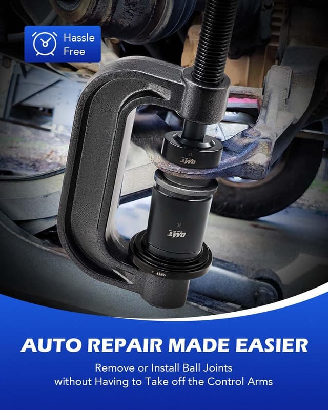 Detalle 1 de Orion Motor Tech Heavy Duty Ball Joint Press & U-Joint Removal Tool Kit (BK) with 4WD Adapters