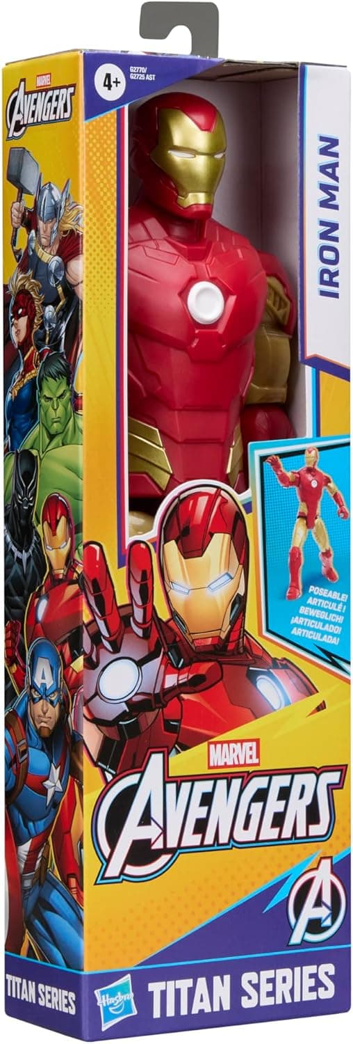 Thumbnail 6 de Marvel Avengers Titan Series Iron Man 29.2cm (11.5 inch) Action Figure (Red) – poseable super-hero toy for ages 4+
